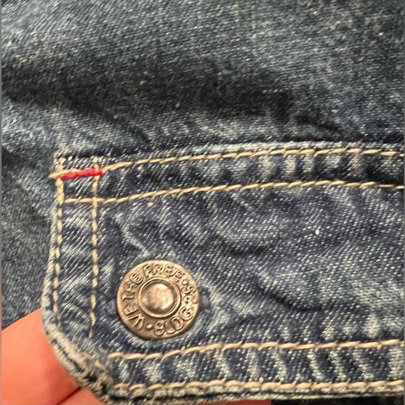 Free People We The Free “Lily” Oversized Denim Button Down Work Shirt - Picture 5 of 7